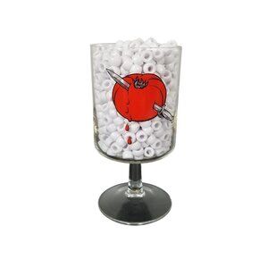 Set Of 2 Novelty Bloody Mary Glasses With Unique Artwork